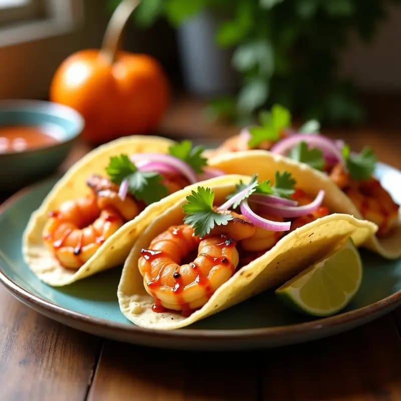 Tacos de Camarón Ahumado con Chipotle: Receta Fácil y Picante en 15 Minutos
