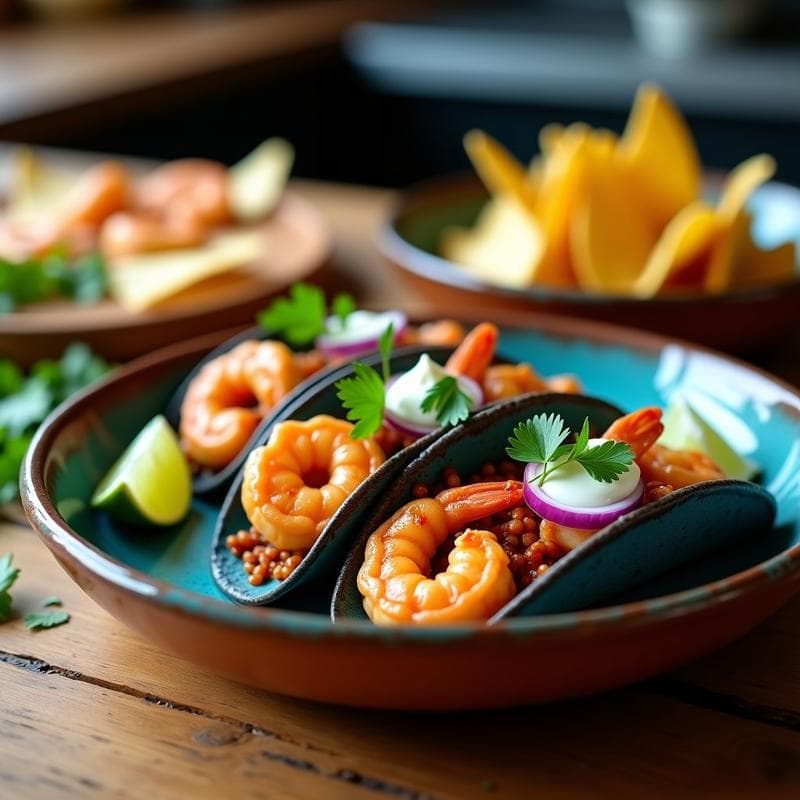 Tacos de Camarón al Ajillo: Receta Mexicana en Airfryer con Toque Español