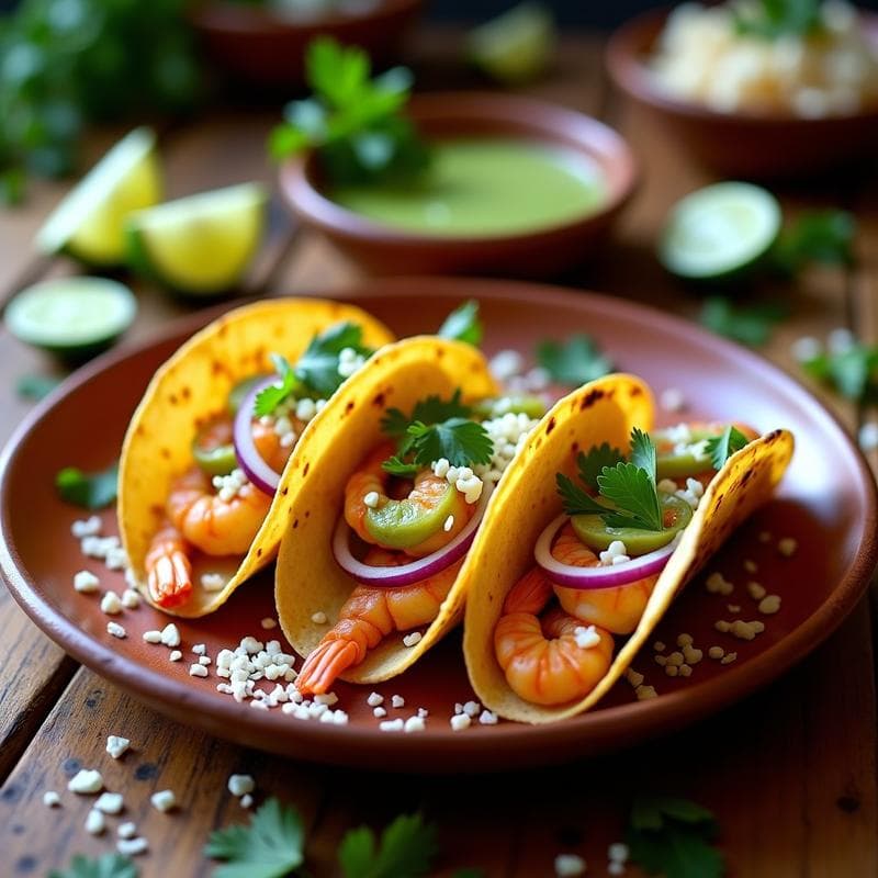 Tacos de Camarón al Ajillo con Mojo de Limón: Receta en Airfryer y Baja en Carbohidratos