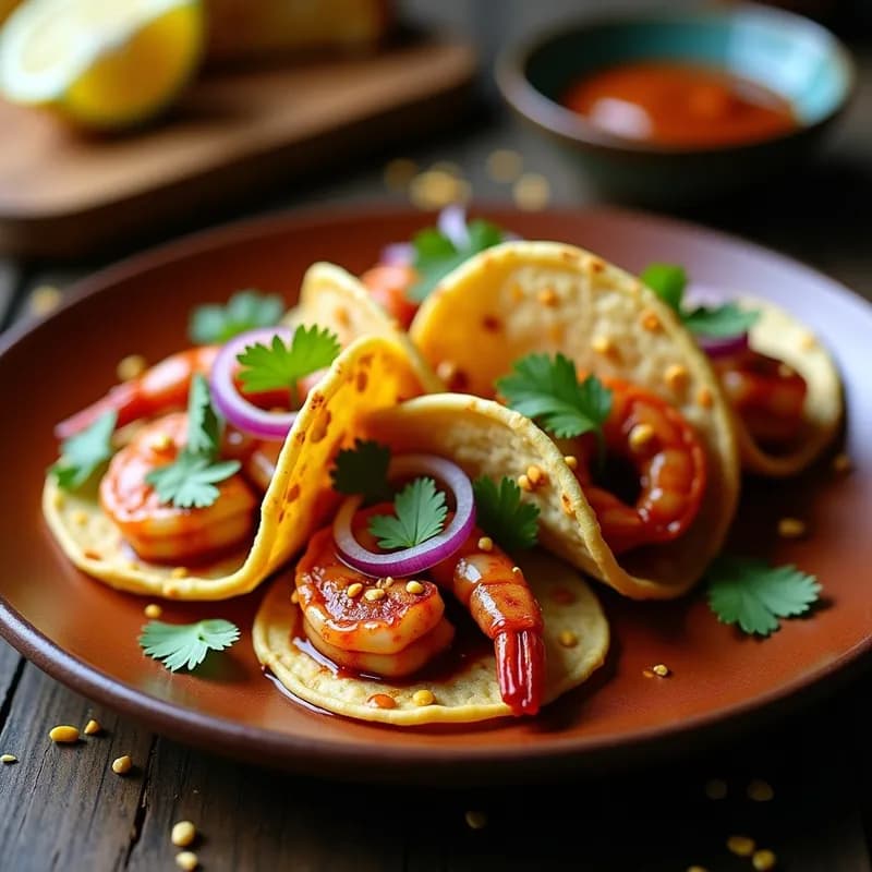 Tacos de Camarón al Ají y Miel con Chipotle: Receta Gourmet en 20 Minutos