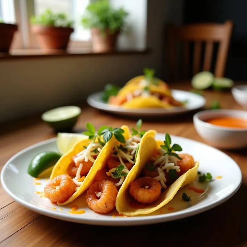 Tacos de Camarón Encurtido con Lima: Receta en Airfryer Crujiente y Rápida