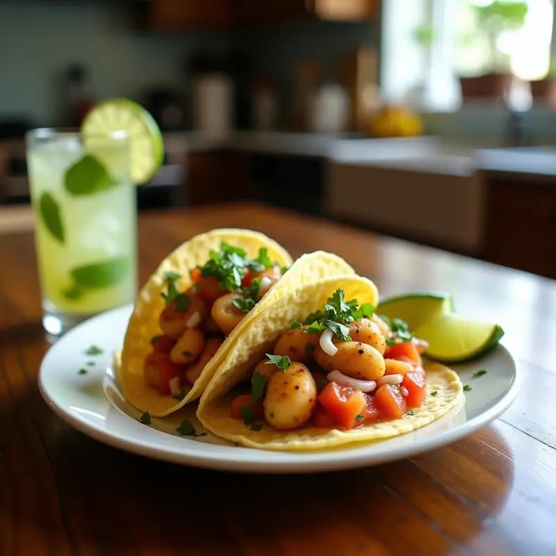 Tacos de Camarón al Mojito con Salsa de Maracuyá: Receta Mexicana Viral y Refrescante