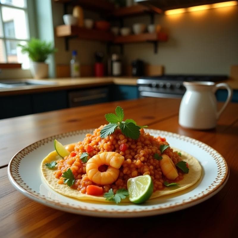 Tacos de Camarones al Mojo de Achiote: Receta Yucateca en Airfryer Crujiente