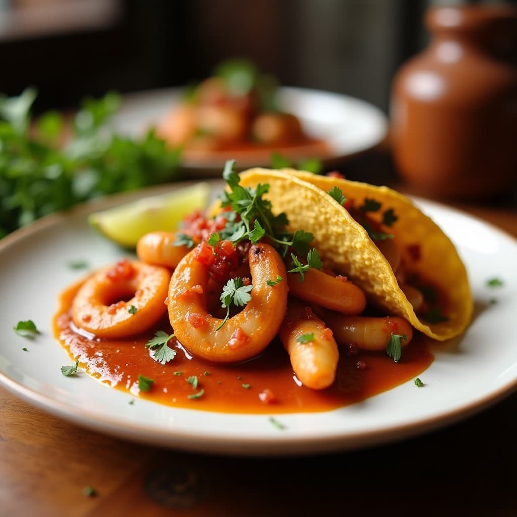 Tacos de Camarones Alinados con Adobo de Achiote: Receta Yucatana en 20 Minutos