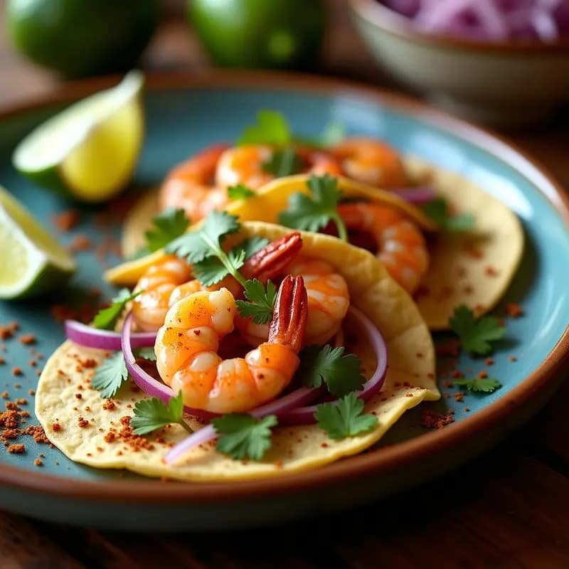 Tacos de Camarones al Ajillo: Receta Mexicana Rápida y con Mucho Sabor