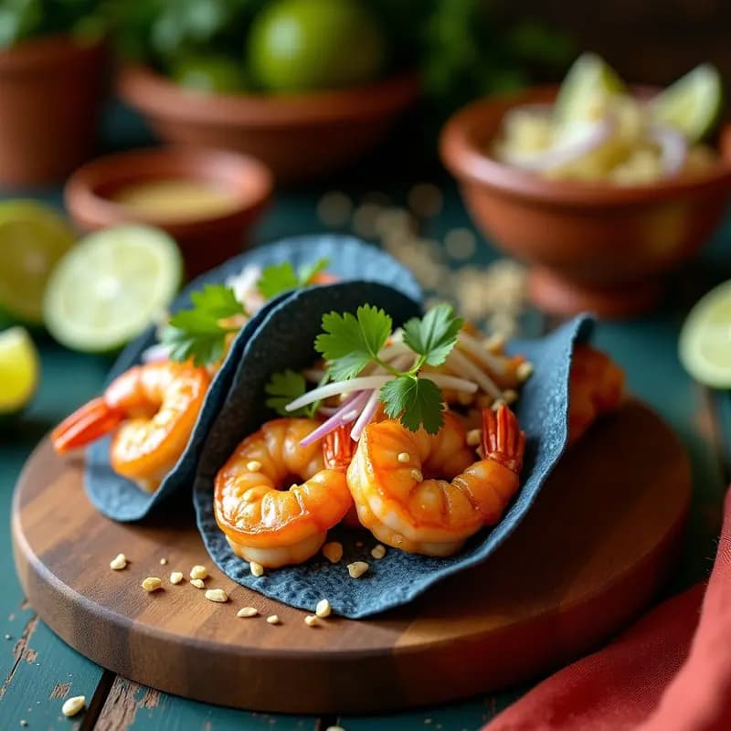 Tacos de Camarones al Mojo de Ajo: Receta Mexicana Rápida y Alta en Proteína