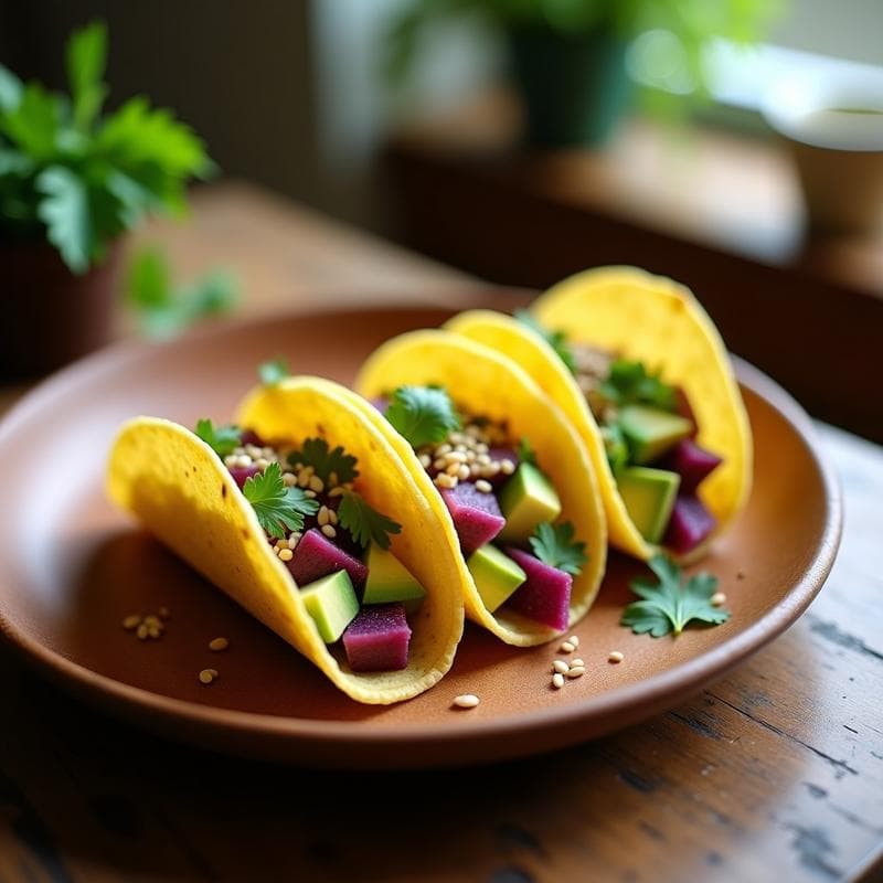 Tacos de Camu Camu y Aguacate: Receta Peruana Antioxidadante en Airfryer con Toque Cítrico
