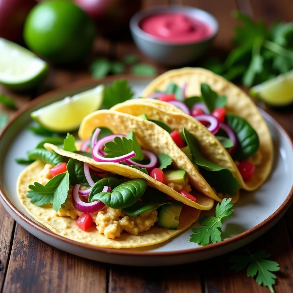 Tacos de Camu Camu y Aguacate con Salsa de Guayaba: Receta Amazónica Vegana y Alta en Vitamina C