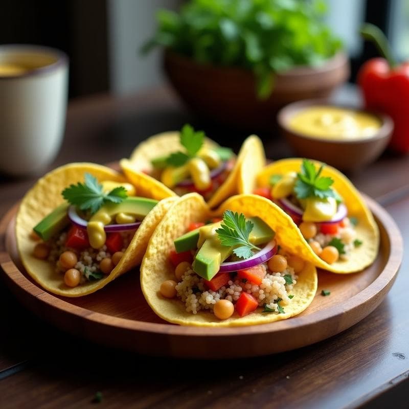 Tacos de Camu Camu y Quinoa: Receta Amazónica con Salsa de Ají Amarillo en Airfryer