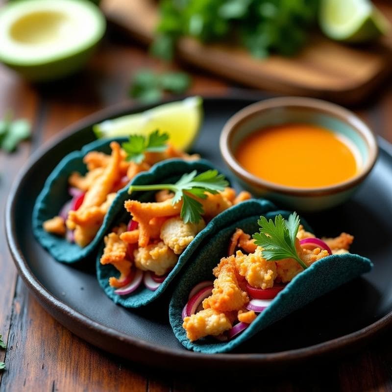 Tacos de Cangrejo Azul con Salsa de Mango Habanero: Receta Viral en Airfryer con Toque Caribeño