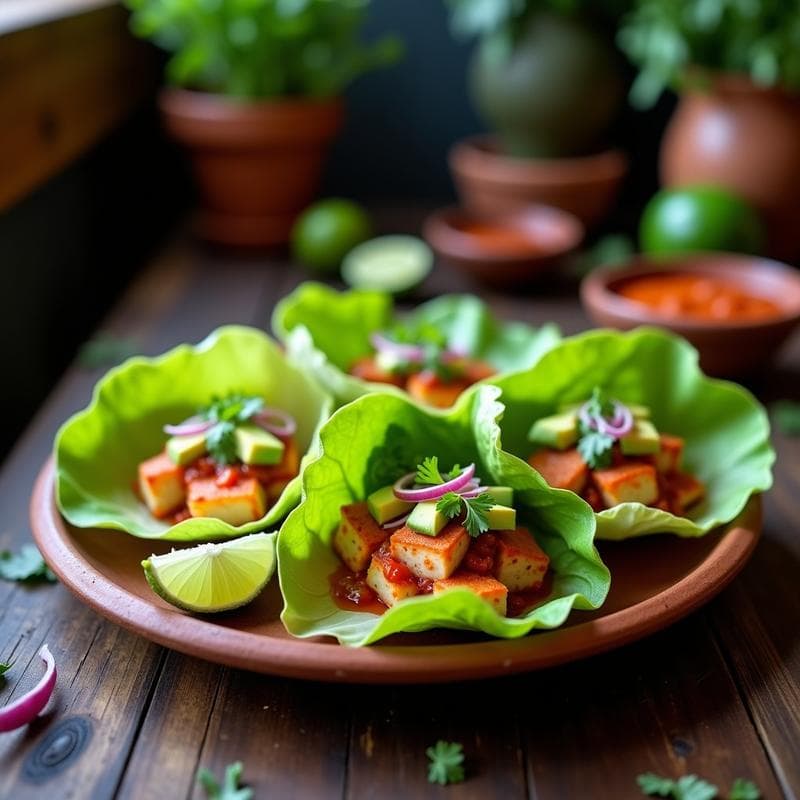 Tacos de Cangrejo con Salsa de Chile de Árbol y Lima: Receta Mexicana Baja en Carbohidratos