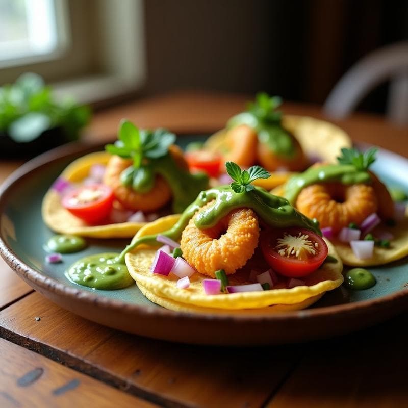 Tacos de Caracoles de Mar con Mojo Verde: Receta Canaria Tradicional en Airfryer