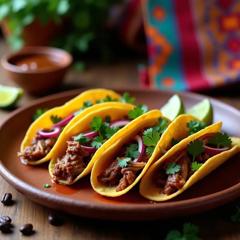 Tacos de Carnitas al Café Ahumado: Receta en Olla Lenta y Jugosa en 4 Horas