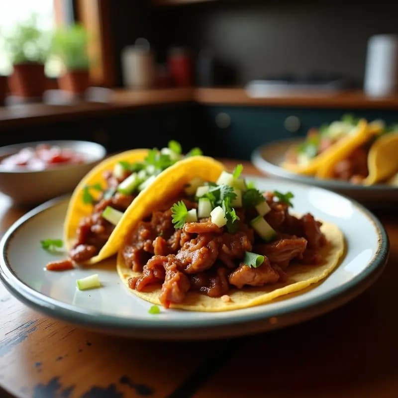 Tacos de Carnitas de Cerdo al Estilo Michoacán: Receta Mexicana en Olla Lenta