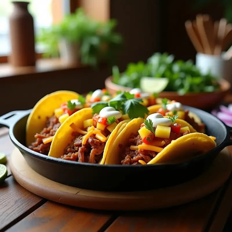 Tacos de Carnitas de Cerdo Desmenuzado con Salsa de Piña y Chile Habanero: Receta Mexicana Picante