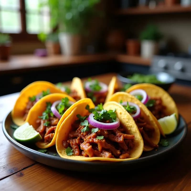 Tacos de Carnitas con Miel y Chipotle: Receta al Horno Jugosa y Crujiente