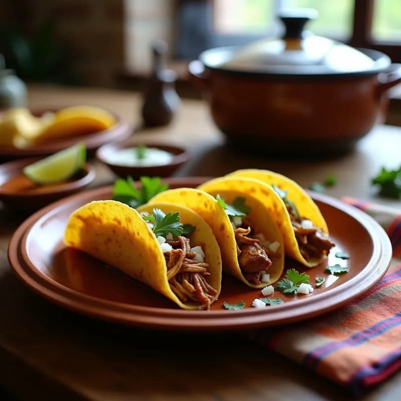 Tacos de Carnitas con Miel y Chipotle: Receta en Olla Lenta UltraJugosa
