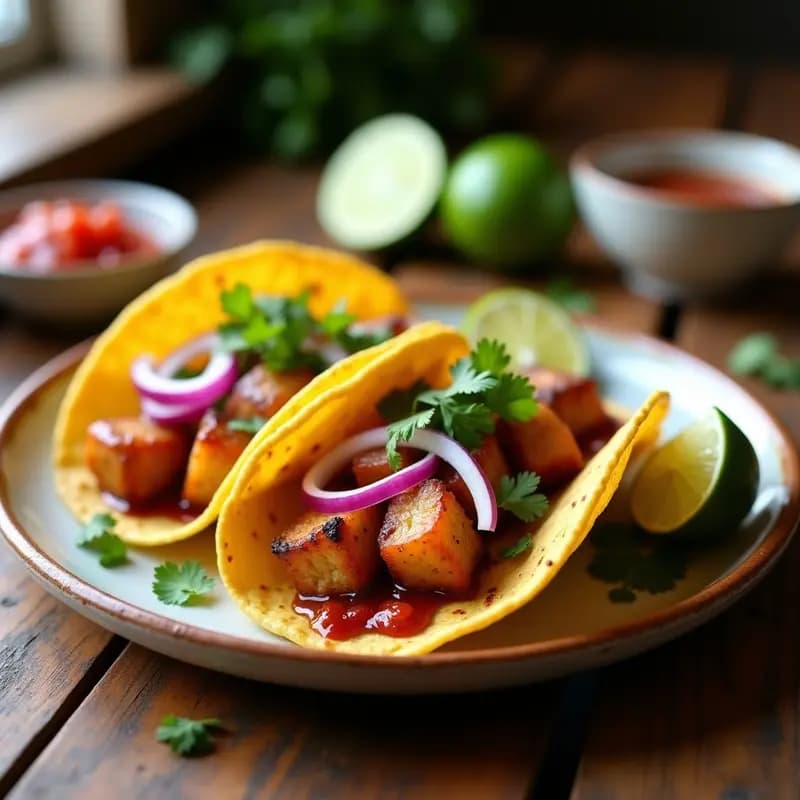 Tacos de Carnitas de Patata: Receta Mexicana Vegana con Sabor a Cerdo