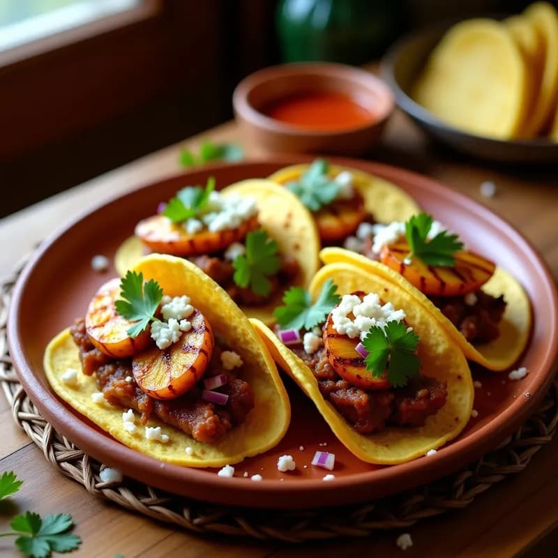 Tacos de Carnitas con Piña Asada Ahumada: Receta Auténtica en Airfryer con Toque Dulce y Picante