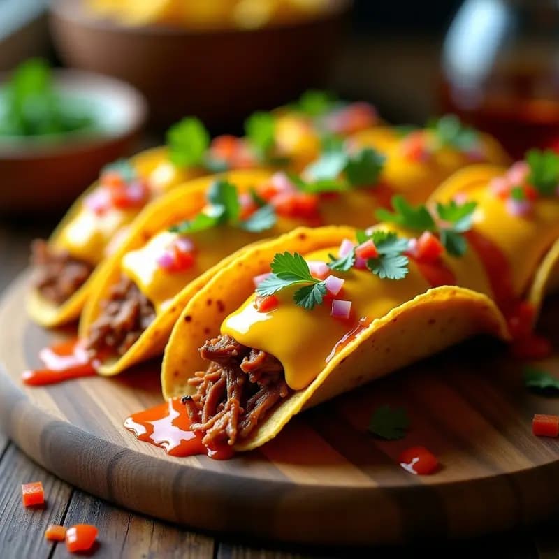 Tacos de Carnitas con Queso Fundido y Salsa de Piña Habanera: Explosión de Sabores Meks