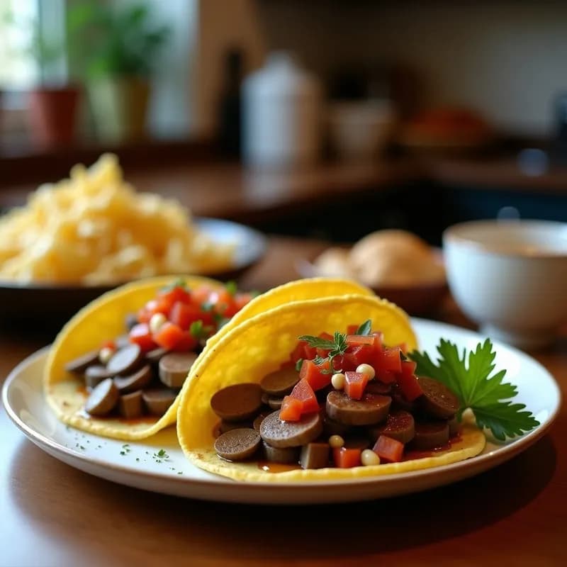 Tacos de Carnitas Veganas: Receta con Hongos Portobello y Especias Ahumadas en 25 Minutos