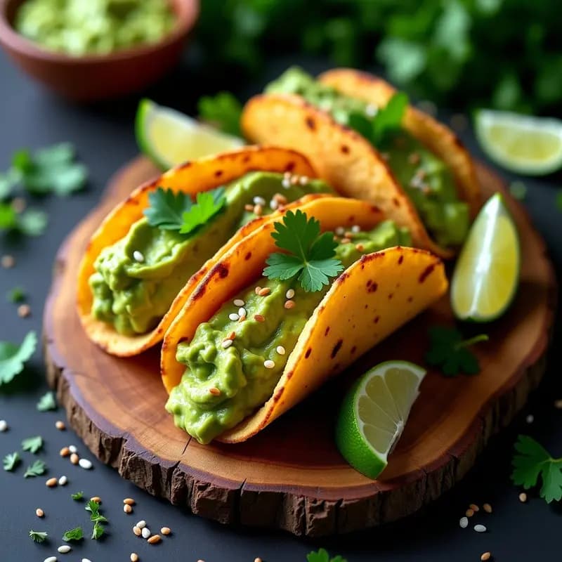 Tacos de Cauliflower Bread con Guacamole de Aguacate Negro: Receta Keto y Sin Gluten