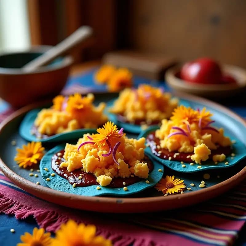 Tacos de Cempasúchil (Flor de Muerto) y Queso Panela: Receta Mexicana de Temporada