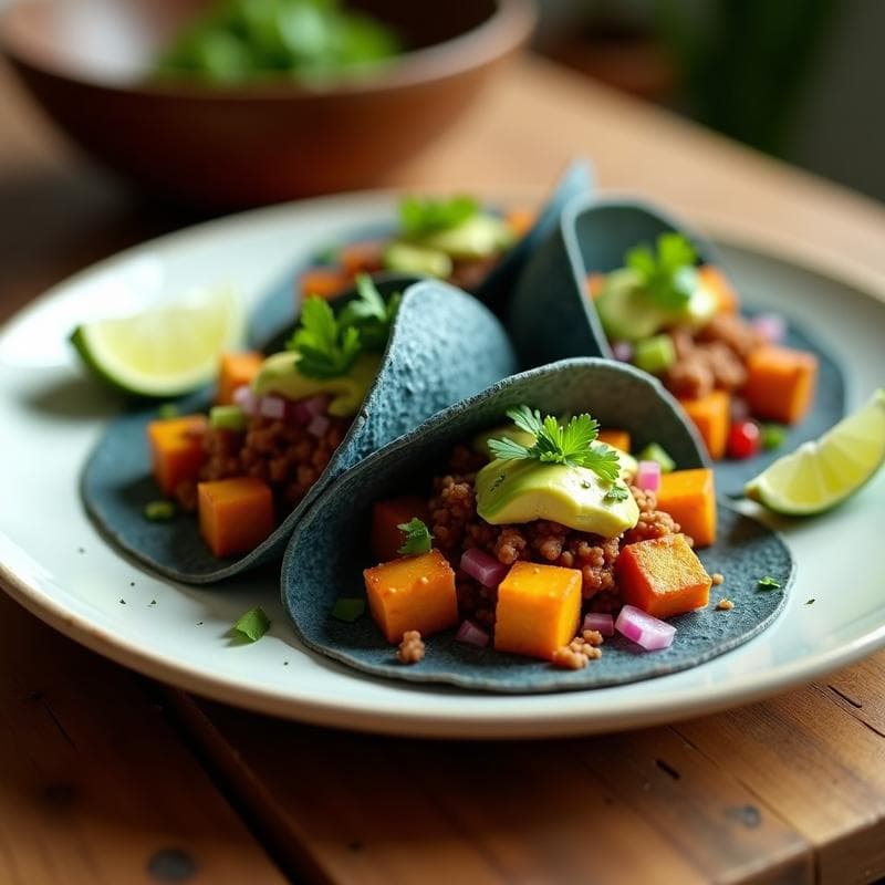 Tacos de Chayote y Chorizo Vegano: Receta Mexicana Alta en Fibra en Airfryer