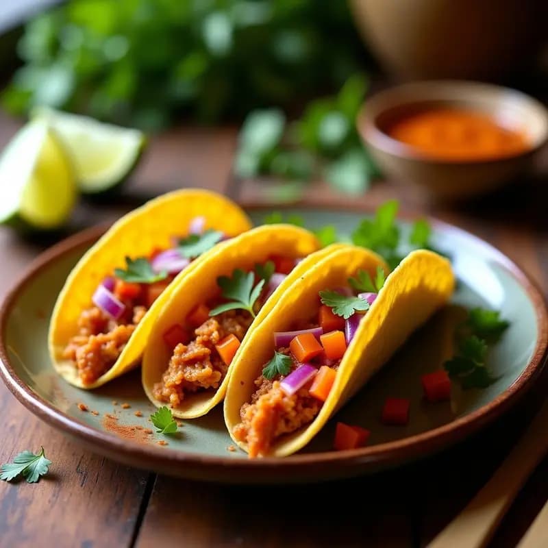 Tacos de Chayote y Jackfruit con Salsa de Guayaba: Receta Vegana de Yucatán