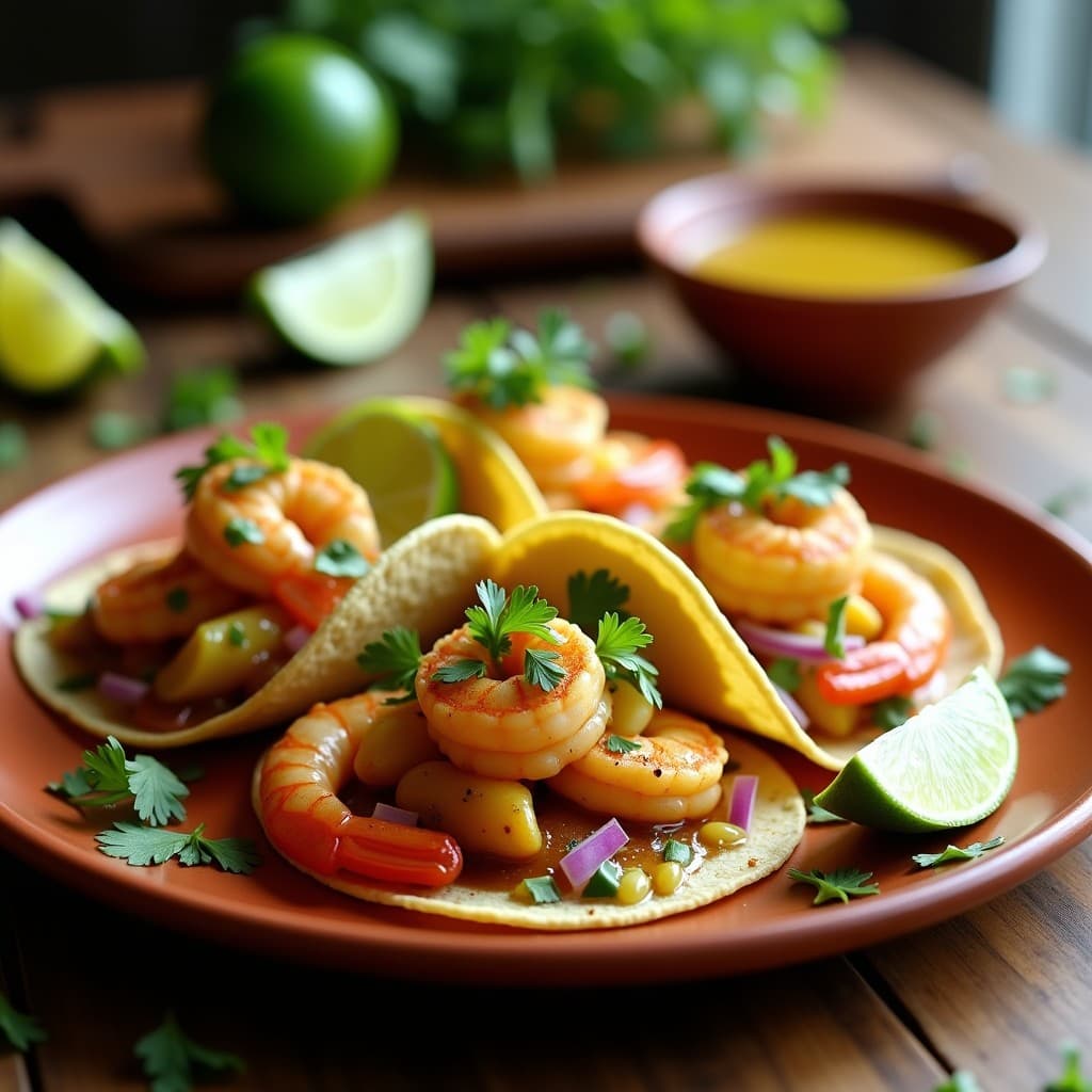 Tacos de Chayote y Langostinos al Mojo de Ajo: Receta Mexicana en Airfryer y Sin Gluten