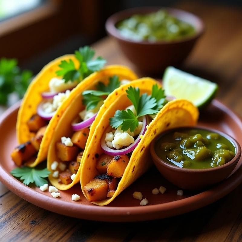Tacos de Chayote y Queso Panela: Receta Mexicana sin Fritura en Olla Rápida