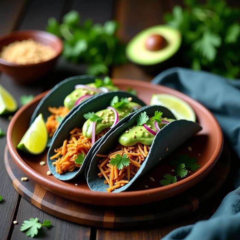 Tacos de Chayote Desmenuzado: Receta Vegana con Aderezo de Aguacate y Lima