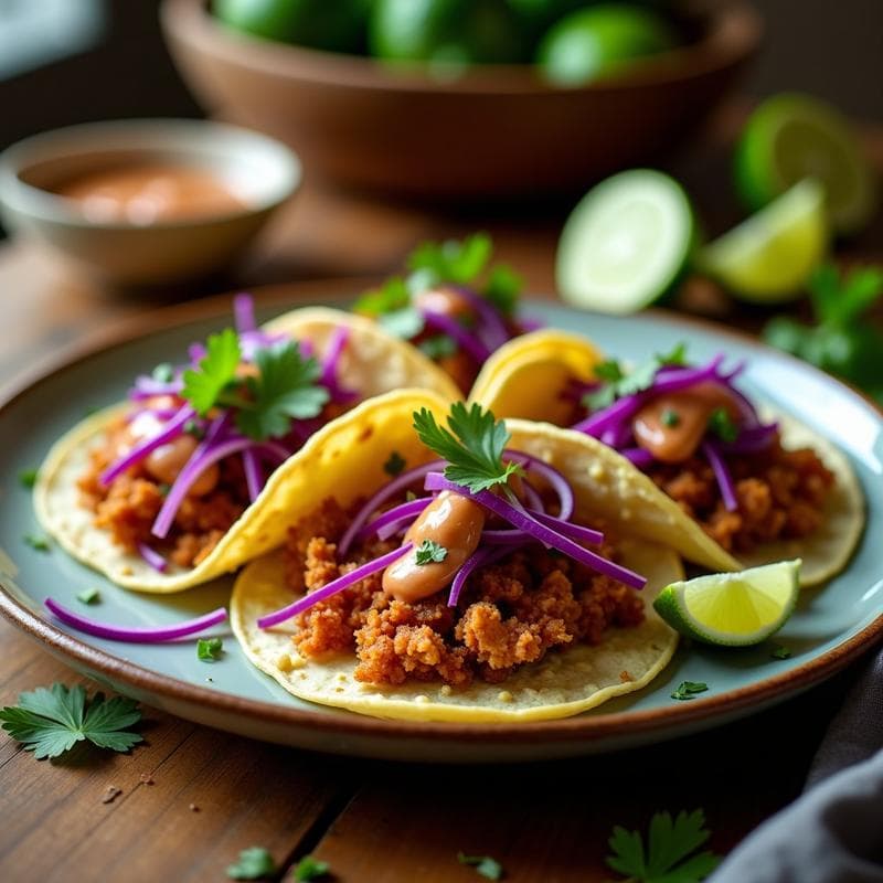 Tacos de Chicharrón de Alcachofa: Receta Vegana Crujiente con Salsa de Chipotle en 25 Minutos