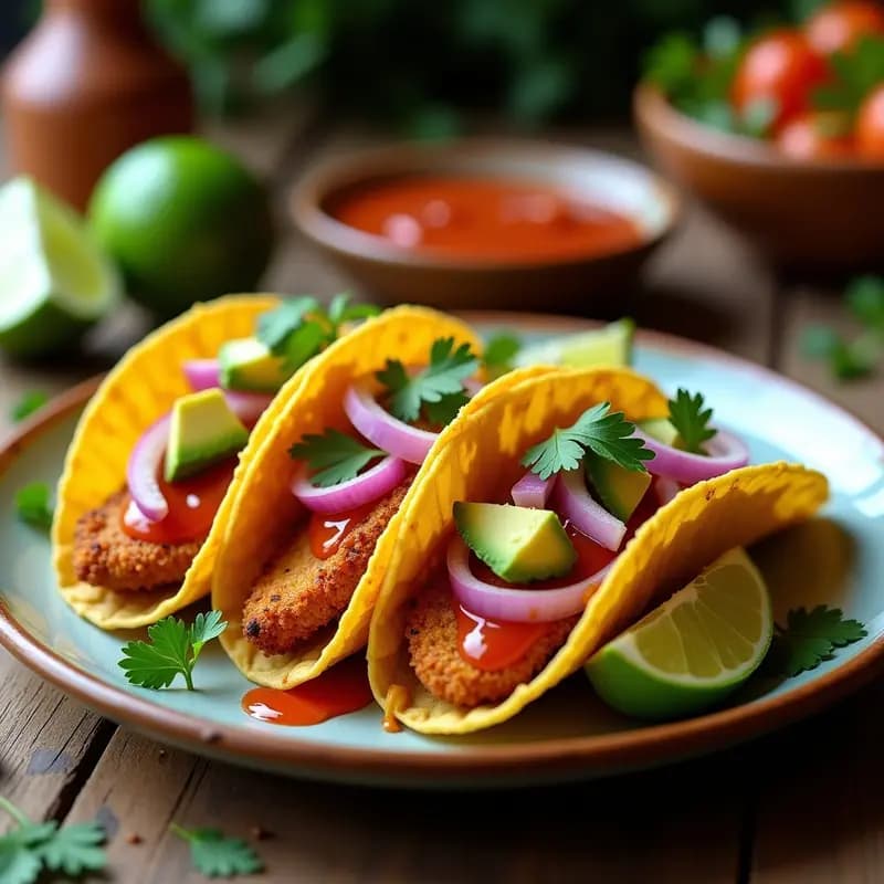 Tacos de Chicharrón de Champiñones Portobello con Salsa de Guayaba: Receta Mexicana Veganizada