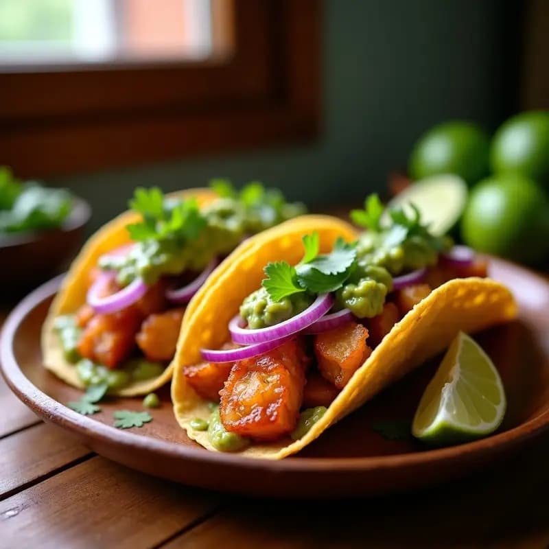 Tacos de Chicharrón Prensado con Salsa Verde Cruda y Cebolla Morada: Receta Tradicional con Toque Gadget
