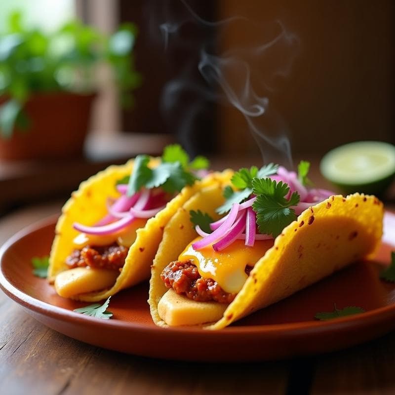 Tacos de Chipotle y Queso Vegano: Receta mexicana en airfryer con masa de coliflor