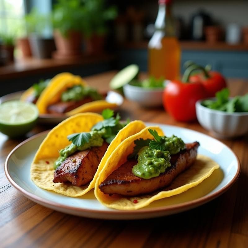 Tacos de Chirivía Asada con Chimichurri de Cilantro: Receta Vegana en Airfryer y Sin Gluten