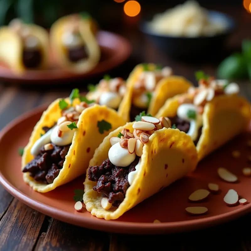 Tacos de Chocolate y Queso de Cabra: Postre Mexicano Sorprendente en Airfryer