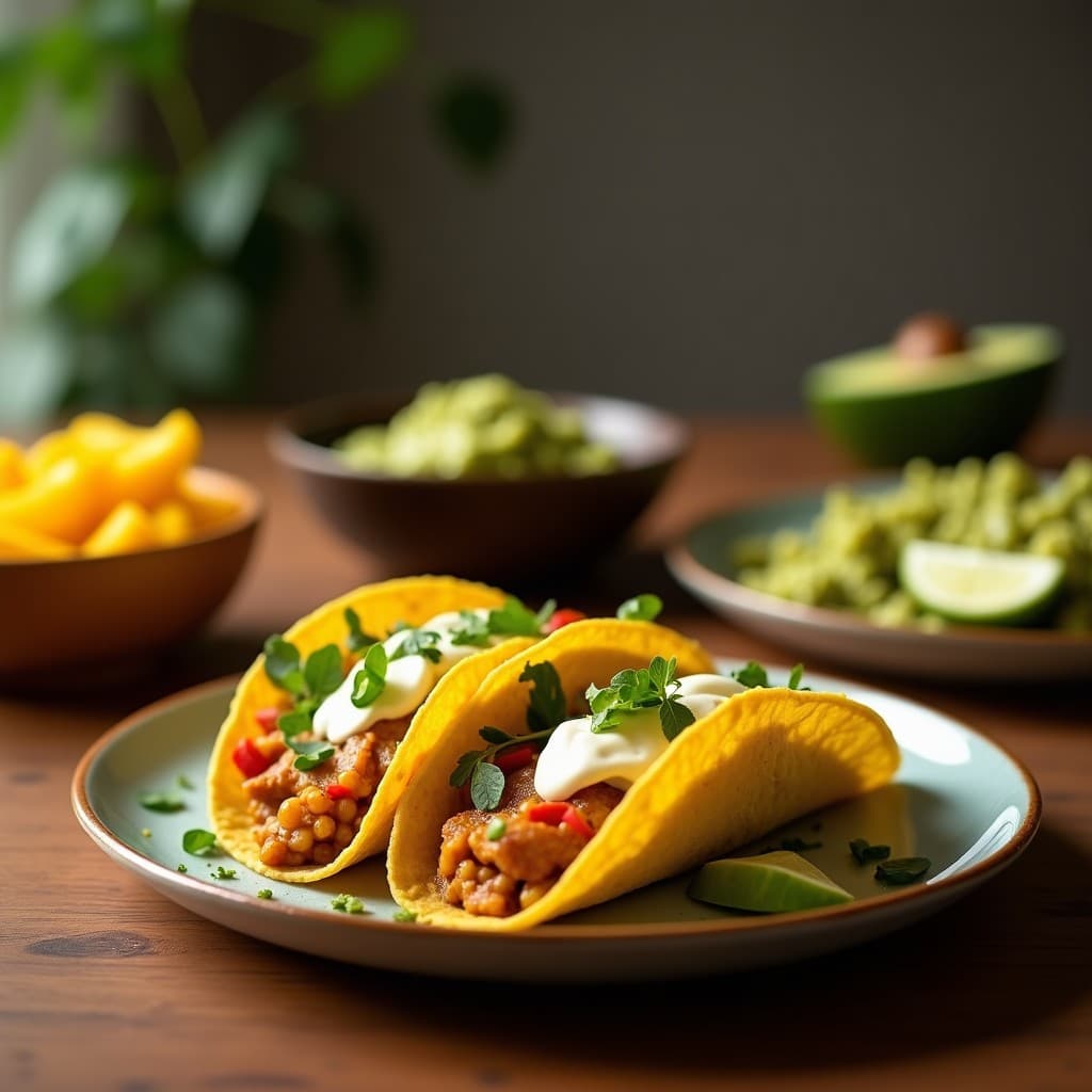Tacos de Chontaduro con Guacamole de Mango: Receta Colombiana Vegana en Airfryer