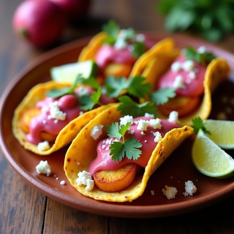 Tacos de Chonto con Salsa de Guayaba: Receta Colombiana Dulce-Salada en Airfryer