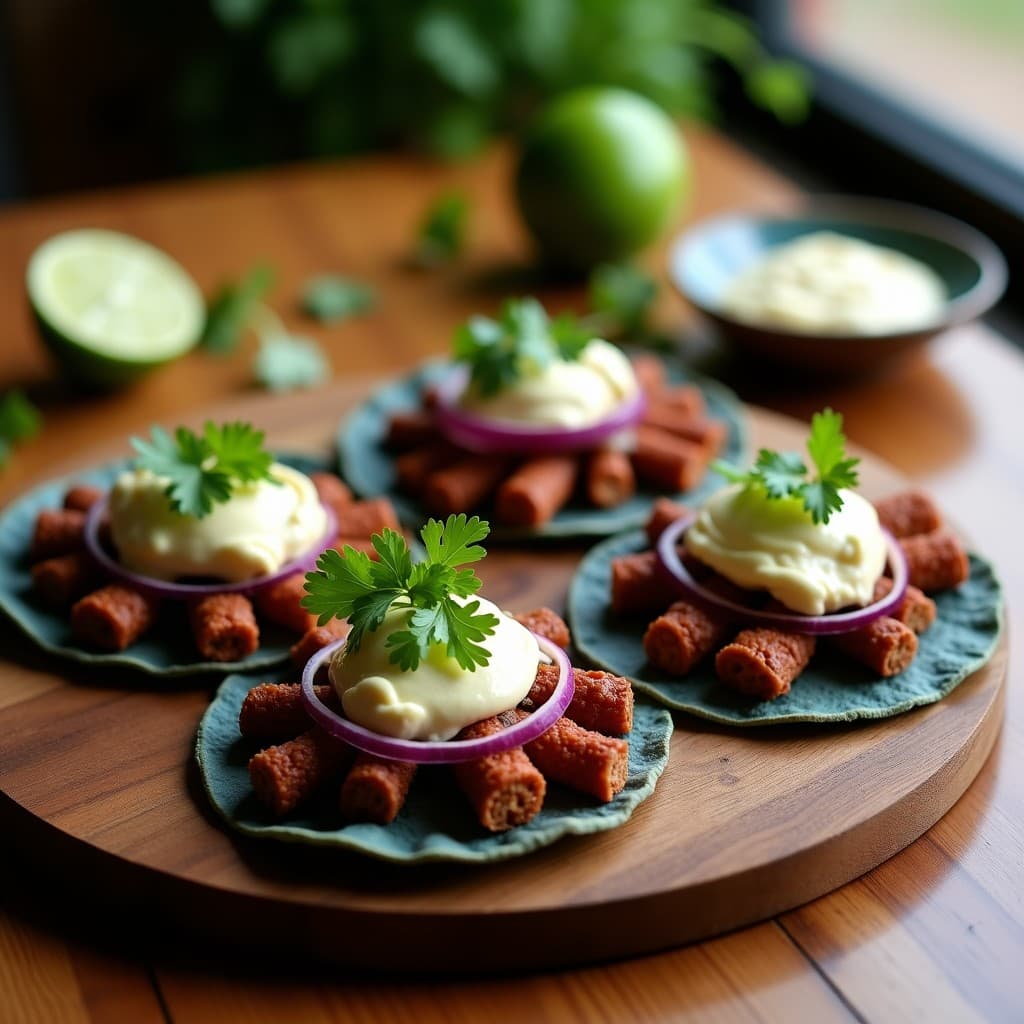 Tacos de Chorizo de Setas y Queso de Anacardos: Receta Vegana con Toque Mexicano