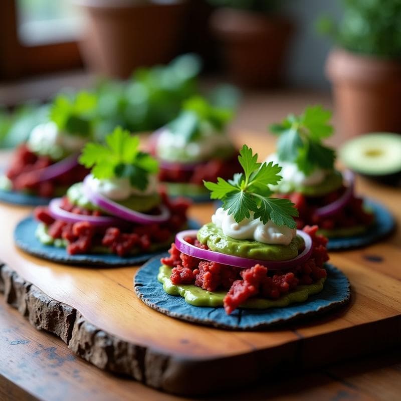 Tacos de Chorizo Vegano y Queso de Anacardos: Receta en Airfryer con Salsa Verde