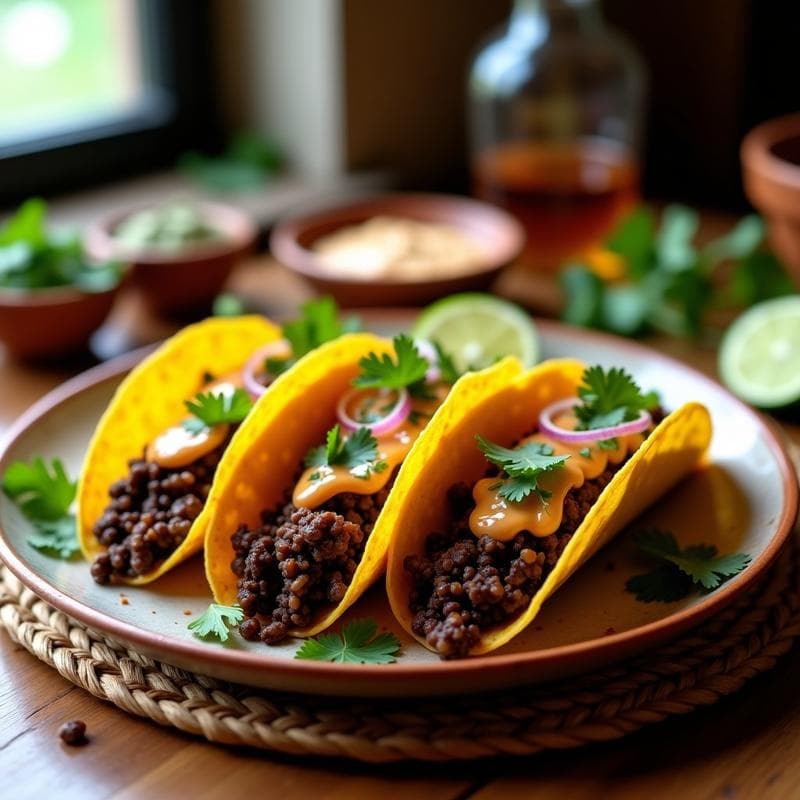 Tacos de Chorizo Vegano con Salsa de Guayaba: Receta Mexicana Sin Gluten y Alta en Proteína