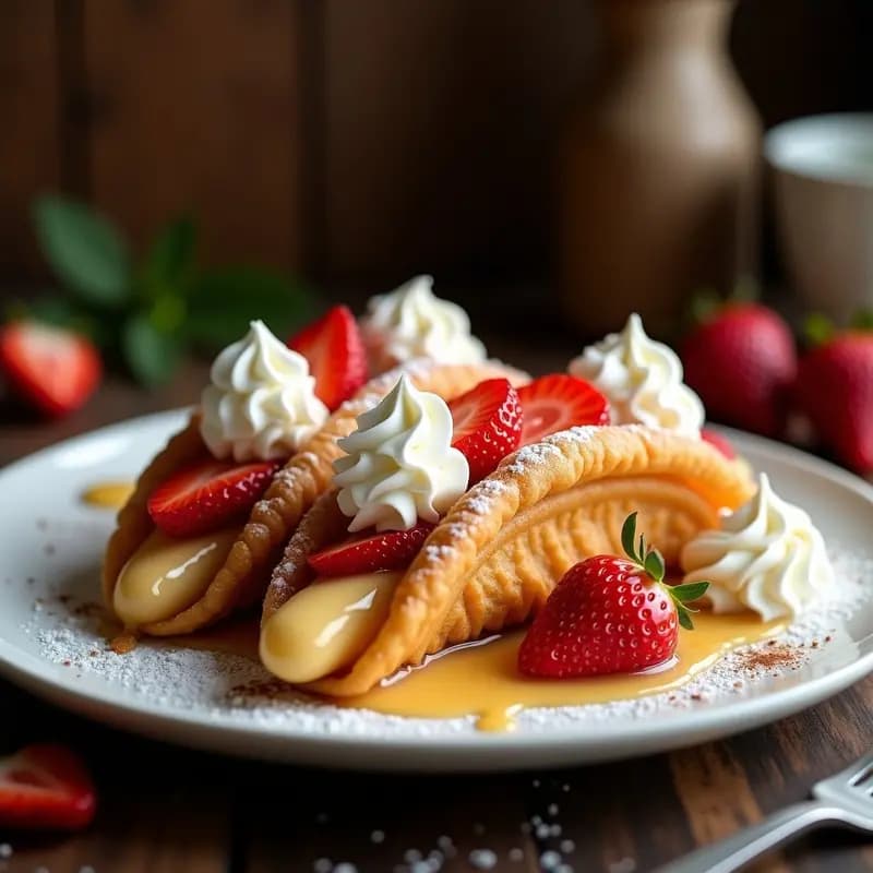 Tacos de Churros con Leche Condensada y Fresas: El Postre Mexicano que rompe todas las reglas
