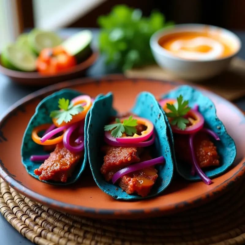 Tacos de Cochinita Pibil con Cebolla Morada: Receta Yucateca Auténtica en Airfryer