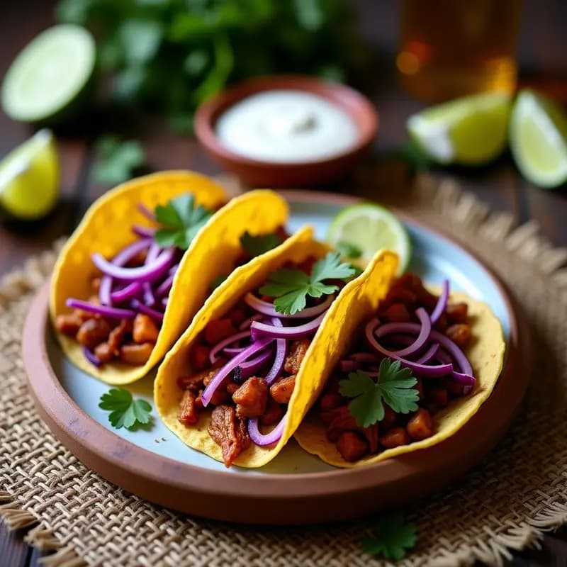 Tacos de Ch בצל (Col Fermentada) y Jackfruit: Receta Mexicana Probiótica y Vegana