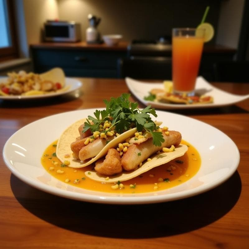 Tacos de Coliflor y Pescado Blanco al Mojo de Ajo: Receta Keto en Airfryer con Toque Español