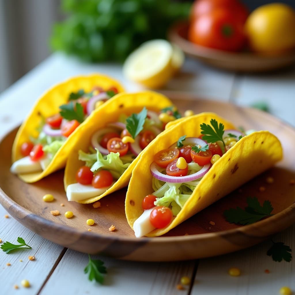 Tacos de Corazón de Palma y Anchoas: Receta Brasileña Sin Gluten con Salsa de Limón Yuzu