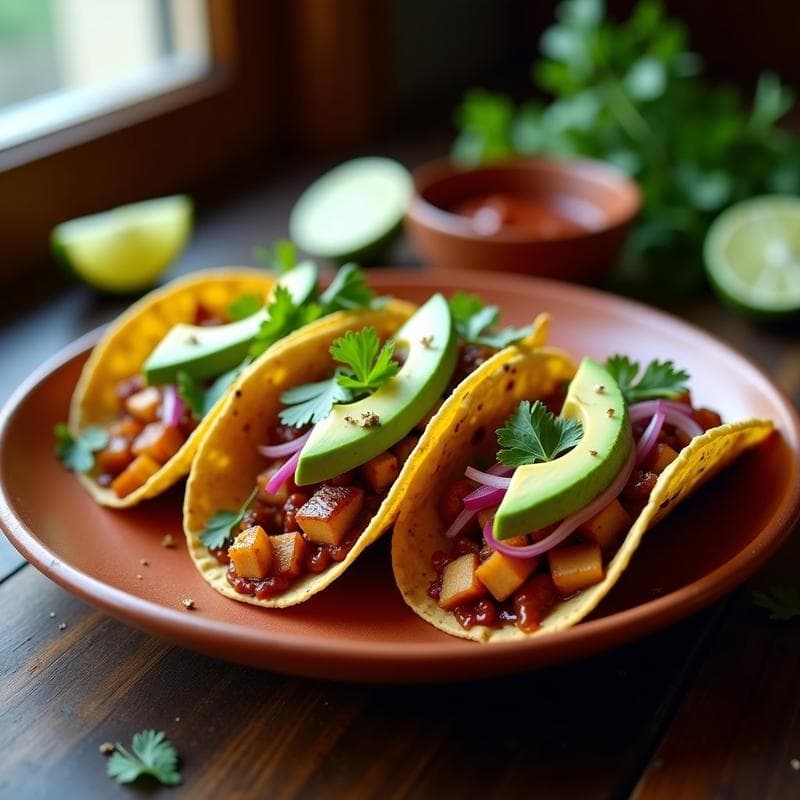 Tacos de Corazón de Palma y Chipotle: Receta Mexicana Vegana en 20 Minutos