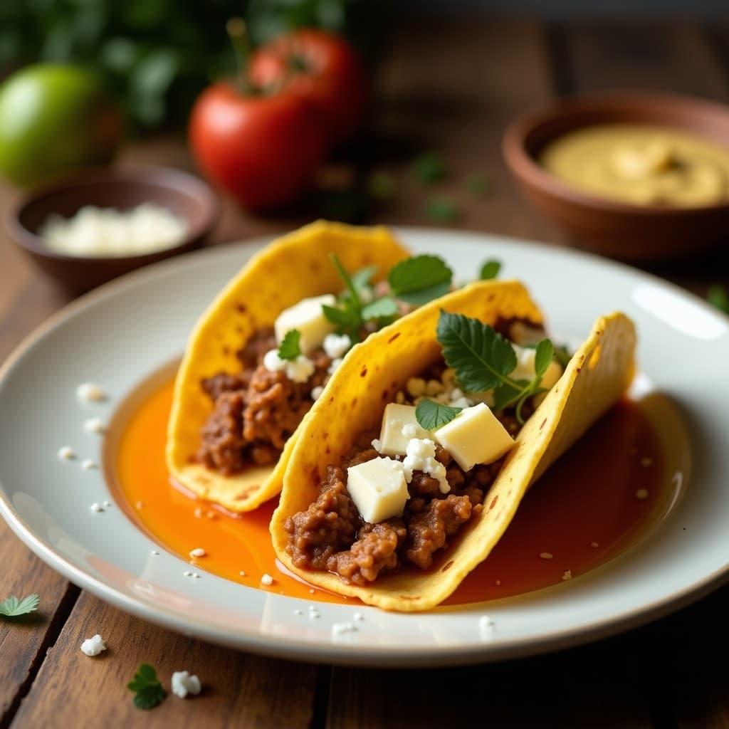 Tacos de Corazón de Palmito y Queso de Cúrcuma: Receta Vegana Brasileña en Airfryer